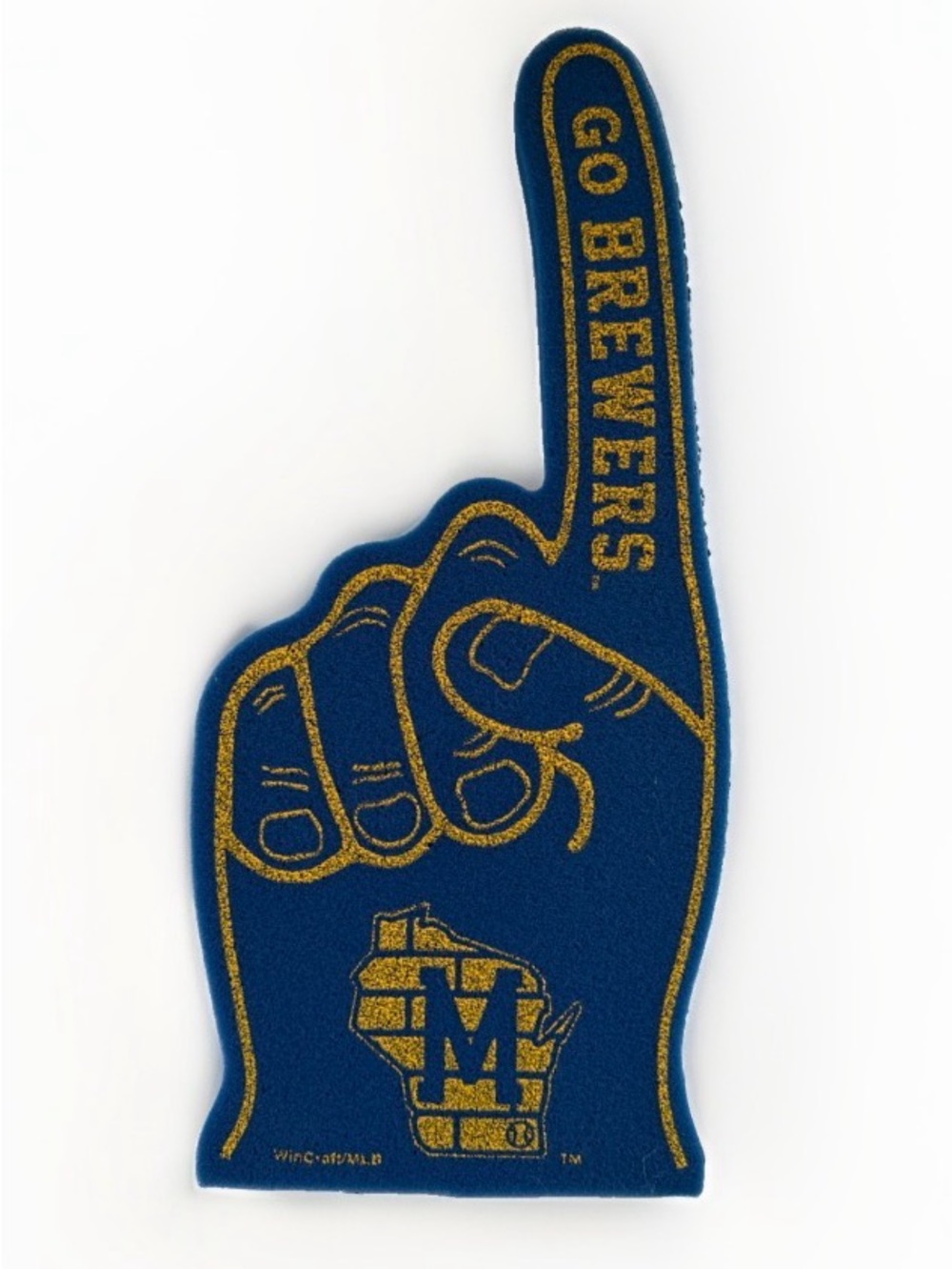 Milwaukee Brewers Foam Finger Hand Fan Apparel WinCraft Vintage MLB Baseball